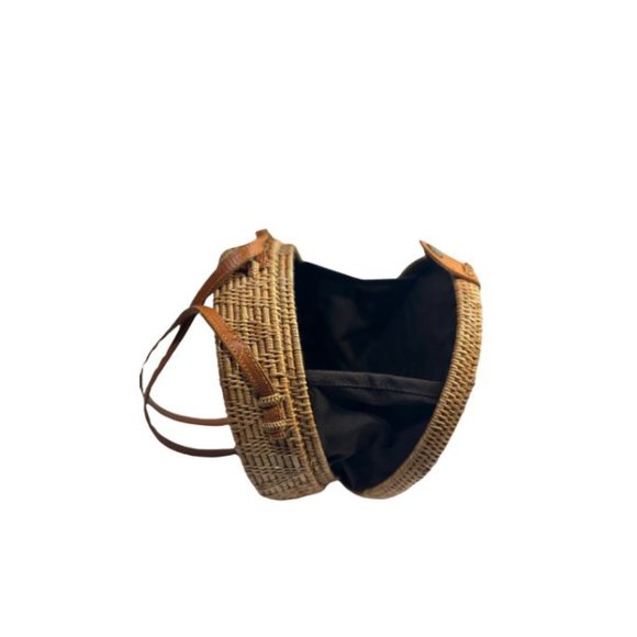 Crown Vintage-Round Box Crossbody Bag - Picture 4 of 5